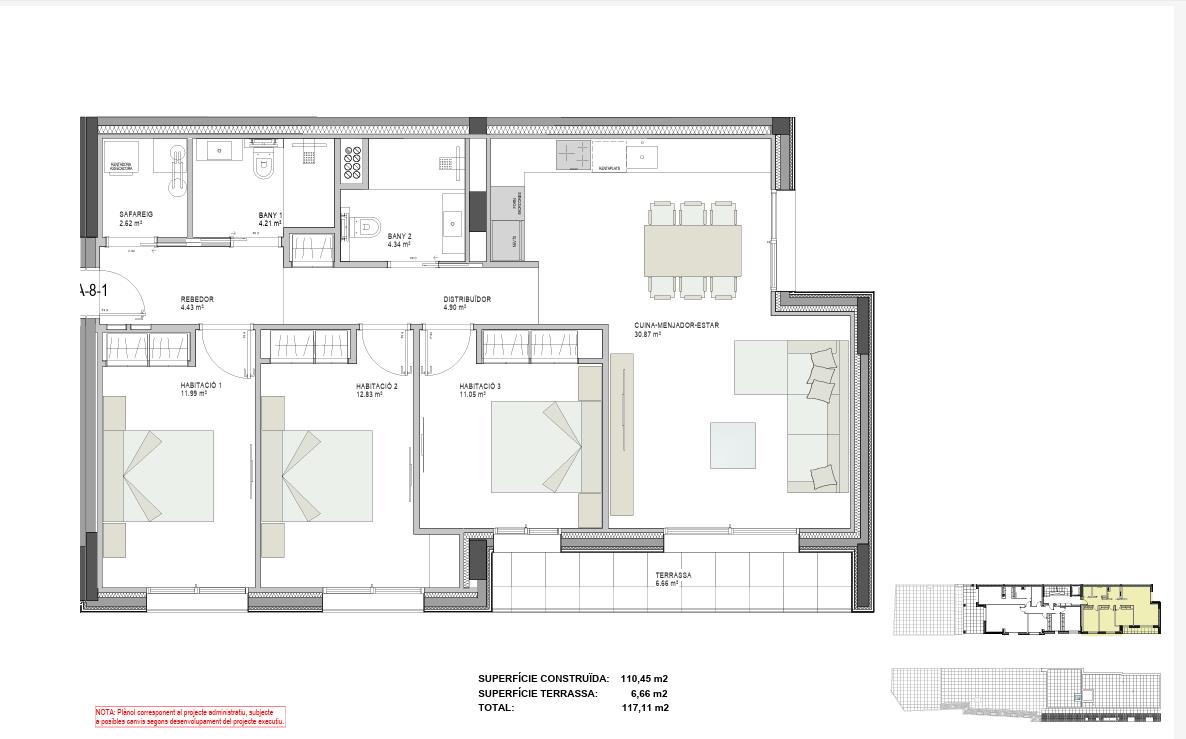 Pis en venda a Santa Coloma, 3 habitacions