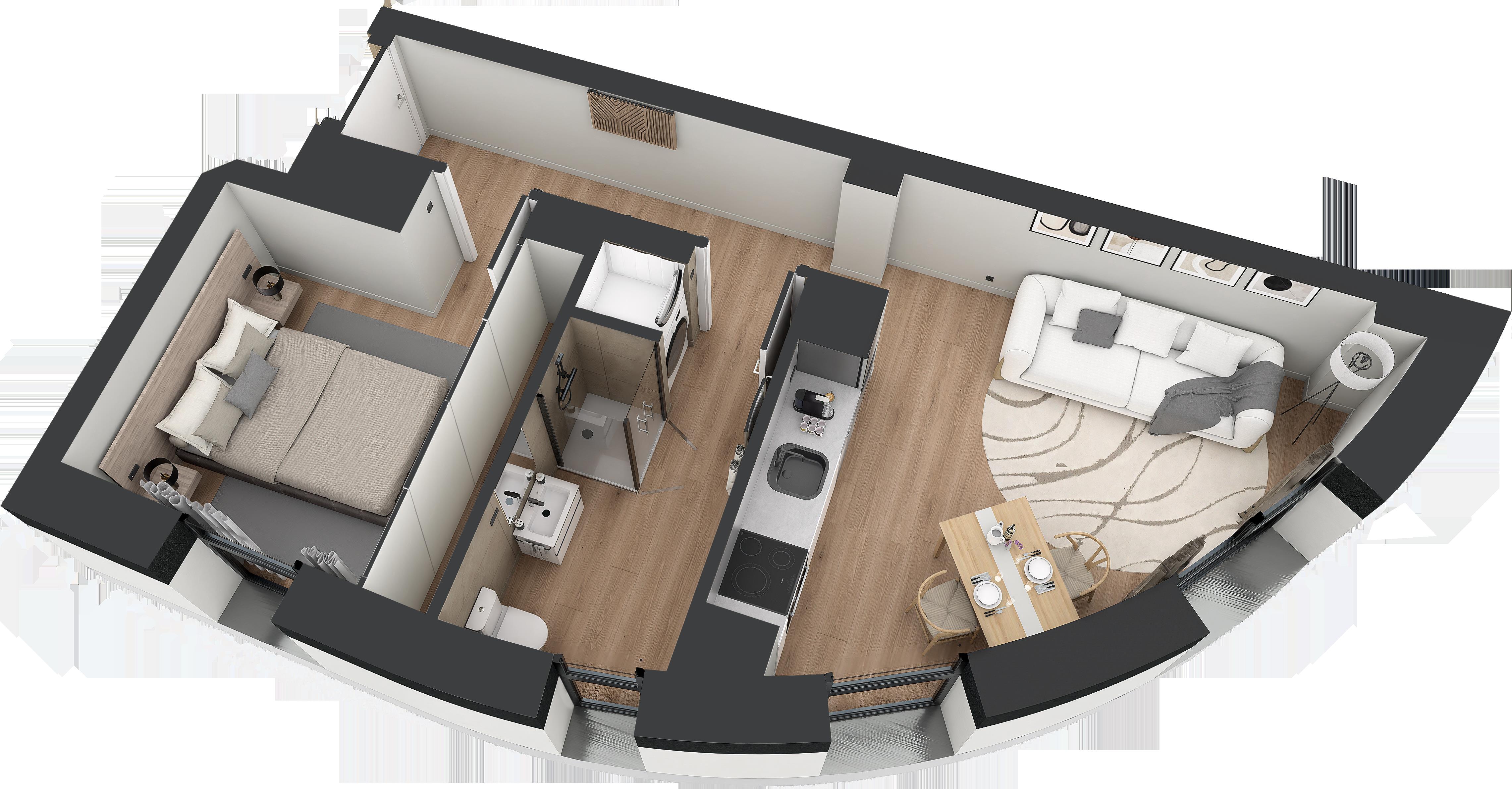 Pis en venda a El Pas de la Casa, 1 habitació, 50 metres