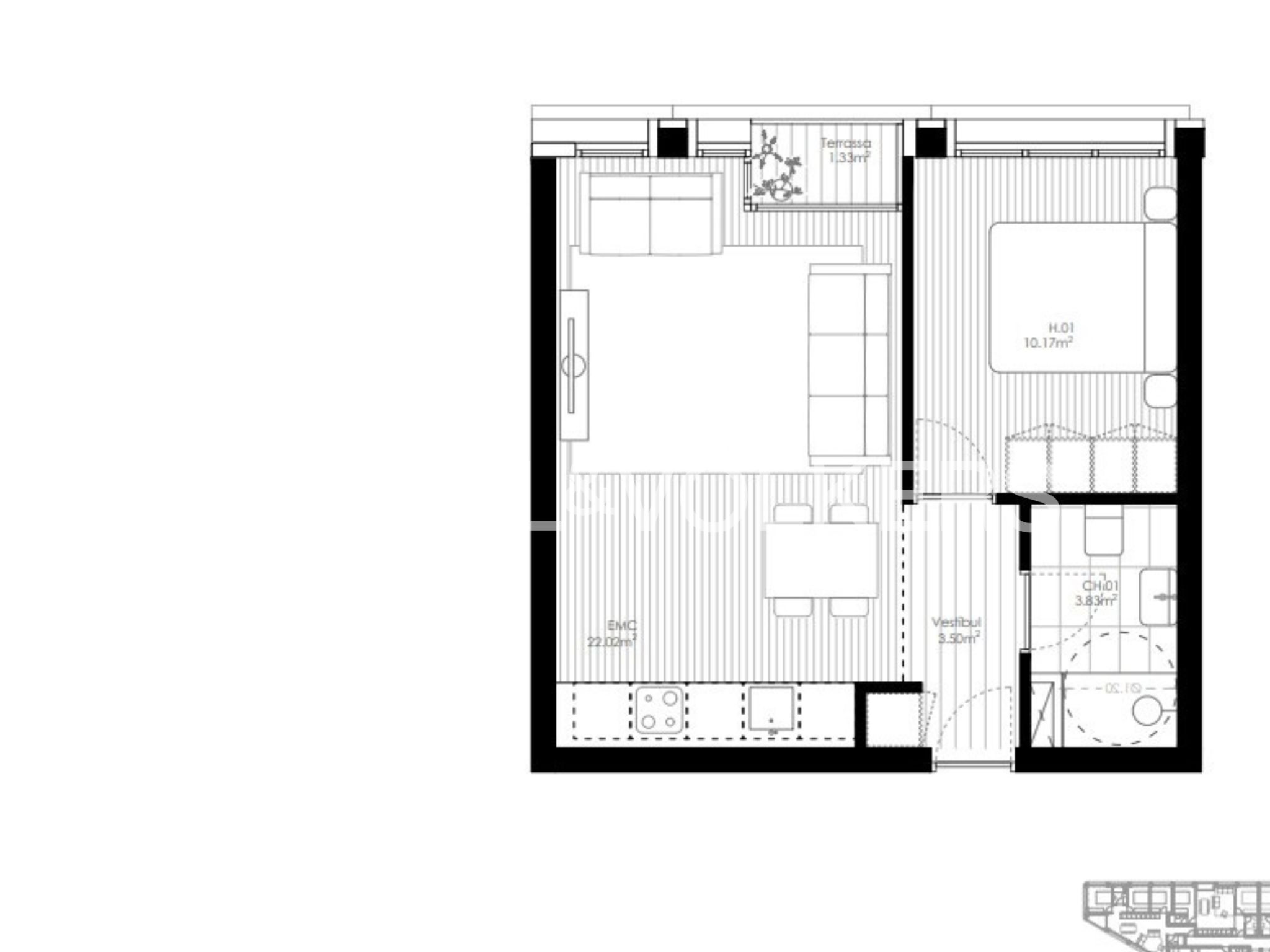 Pis en venda a Encamp, 1 habitació, 47 metres