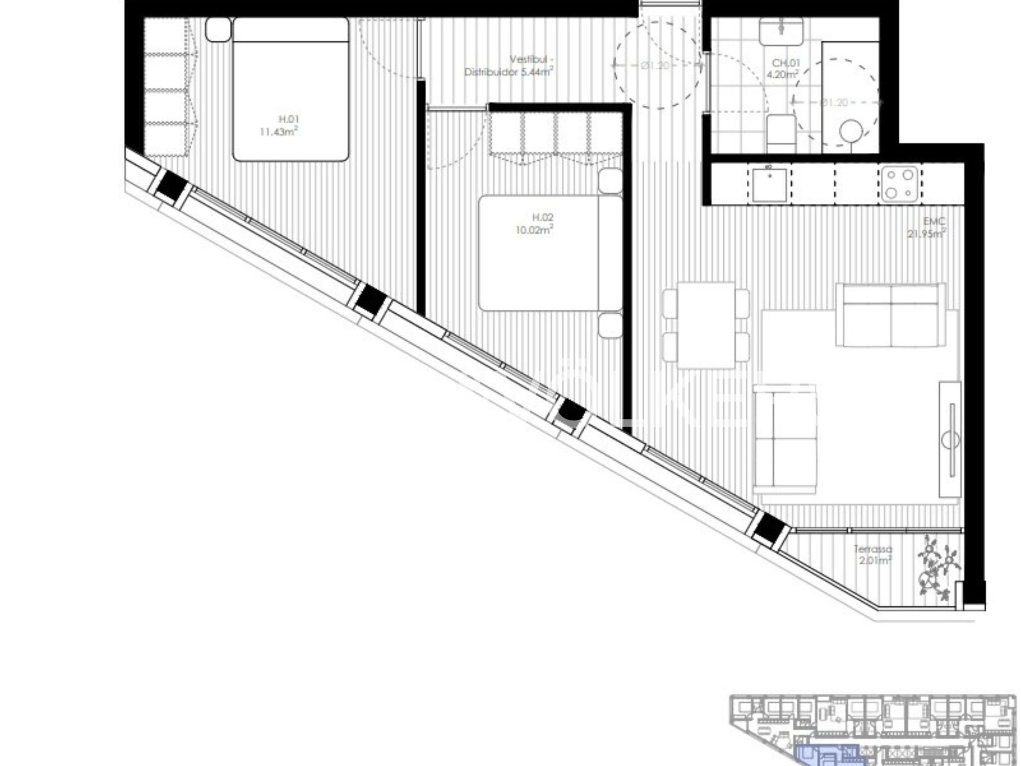 Pis en venda a Encamp, 2 habitacions, 64 metres