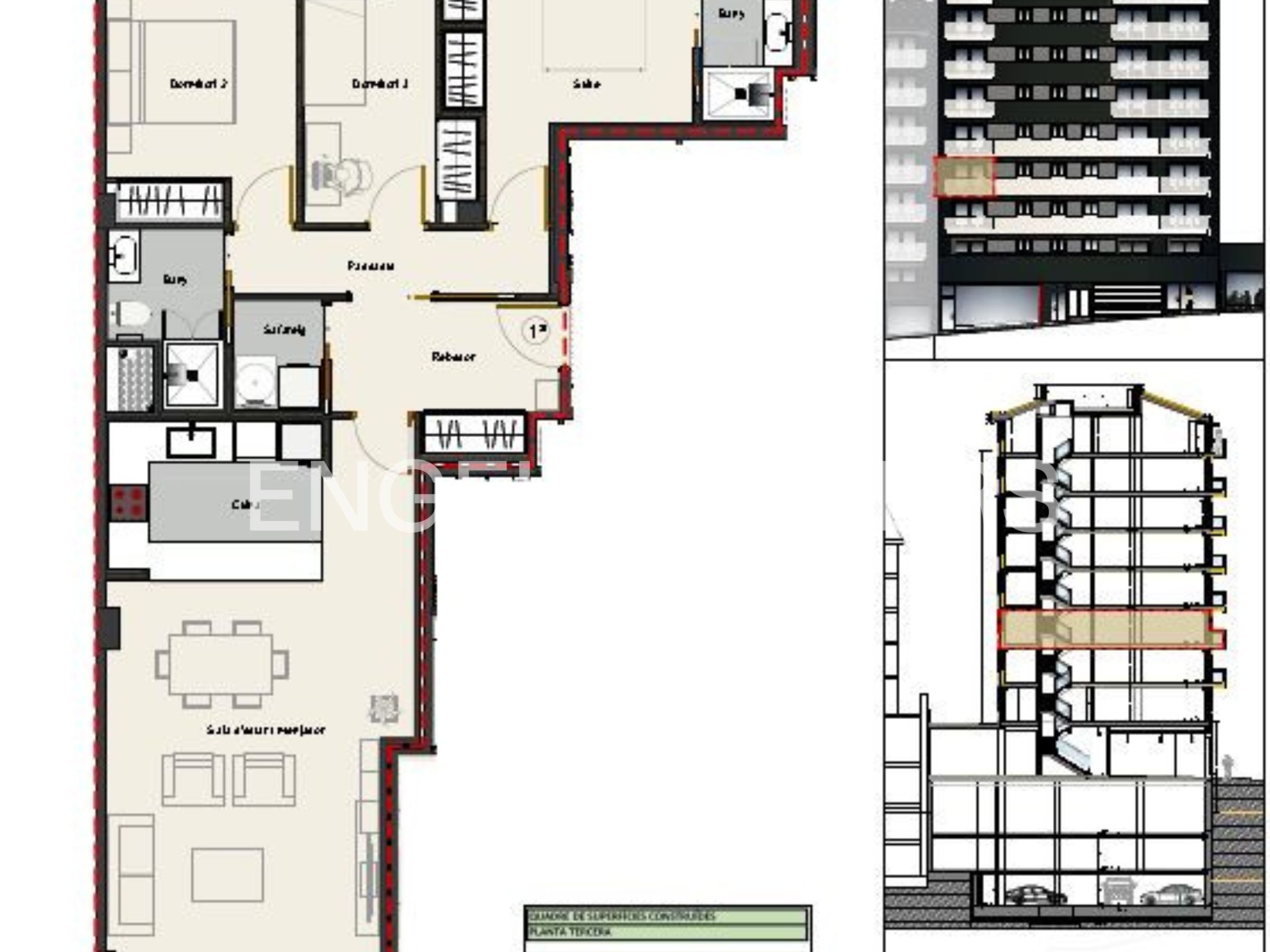 Pis de lloguer a Andorra la Vella, 3 habitacions, 102 metres