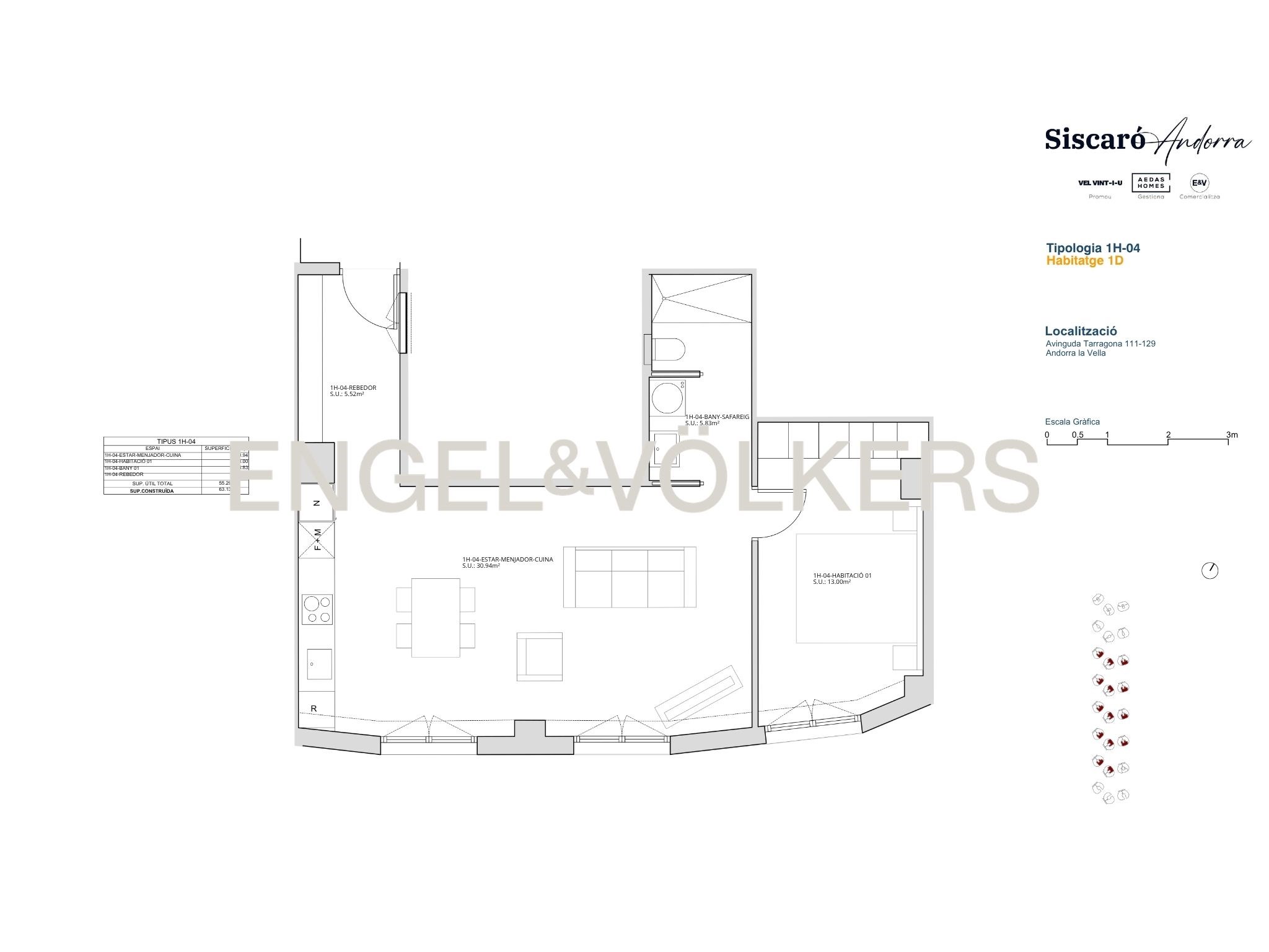 Appartement 1 chambres à vendre à Centro, Andorre-la-Vieille · 4 sur 49