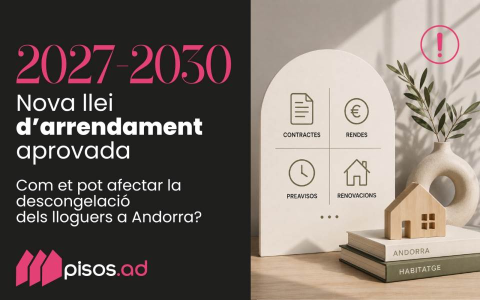 Llei de lloguers 2027-2030: com serà la descongelació dels lloguers a Andorra?